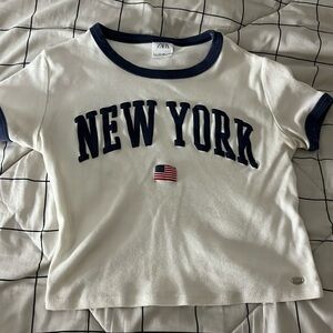 kids zara new york top